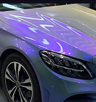 Kaydırılabilir Lazer Mavi Glitter Araba Sarma Filmi 140gsm Kalınlık