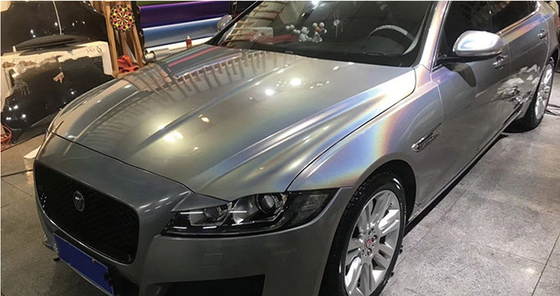 Mat Altın Lazer Gri Glitter Araba Sarma Hava Tahliyesi Solmayan 140gsm