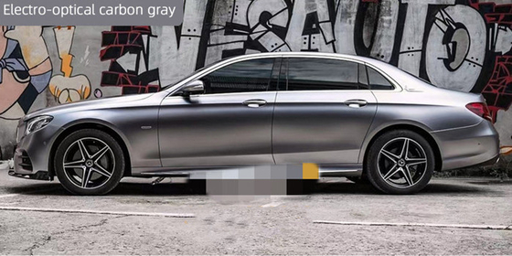 Neme Dayanıklı Elektro Optik Karbon Gri Vinil Sarma Rulosu Kaydırılabilir Çizilmeye Dayanıklı