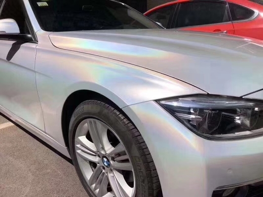 Renkli Lazer Beyaz Glitter Araba Sarma Polimerik Kalenderlenmiş Vinil Film
