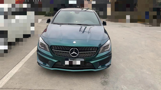 Otomotiv parlak Kraliyet Koyu Yeşil Vinil Wrap Çizilmeye Dayanıklı Araç Wrap 140gsm