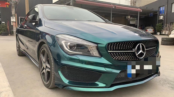 Otomotiv parlak Kraliyet Koyu Yeşil Vinil Wrap Çizilmeye Dayanıklı Araç Wrap 140gsm