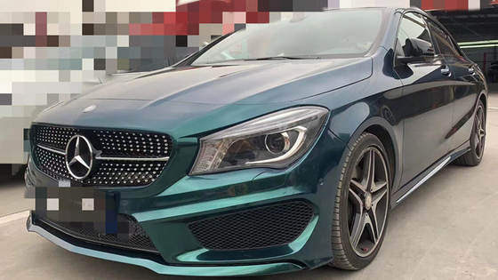 Otomotiv parlak Kraliyet Koyu Yeşil Vinil Wrap Çizilmeye Dayanıklı Araç Wrap 140gsm