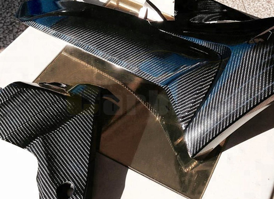İç Dış Siyah 6D Karbon Fiber Araba Vinil Wrap Rulo Hava Tahliyesi