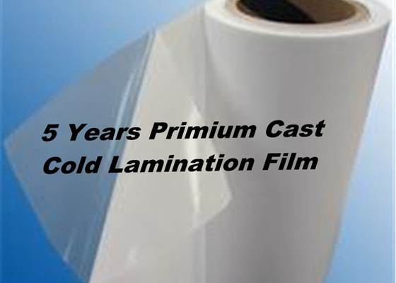 Grafik Koruma 1mm Döküm Vinil Soğuk Parlak Laminasyon Film Rulosu 5 Yıl Dayanıklılık