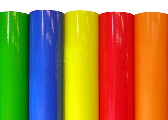 Dekoratif PVC Floresan Renkli Kesme Vinil Film 0.1mm Çizilmeye Dayanıklı