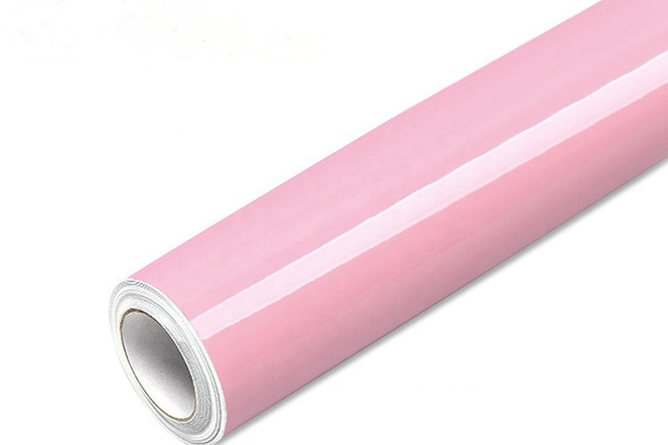 Parlak Şeftali Pembe Araba Sarma Araç Sargısı Vinil Rulo 1.27m Genişlik SGS