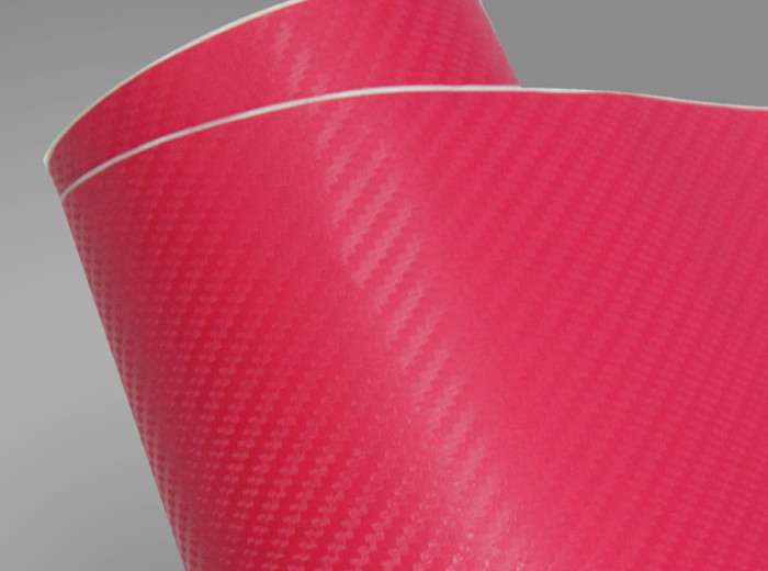3D Renkli Karbon Fiber Vinil Sarma Filmi Kabarcıksız Kaydırılabilir
