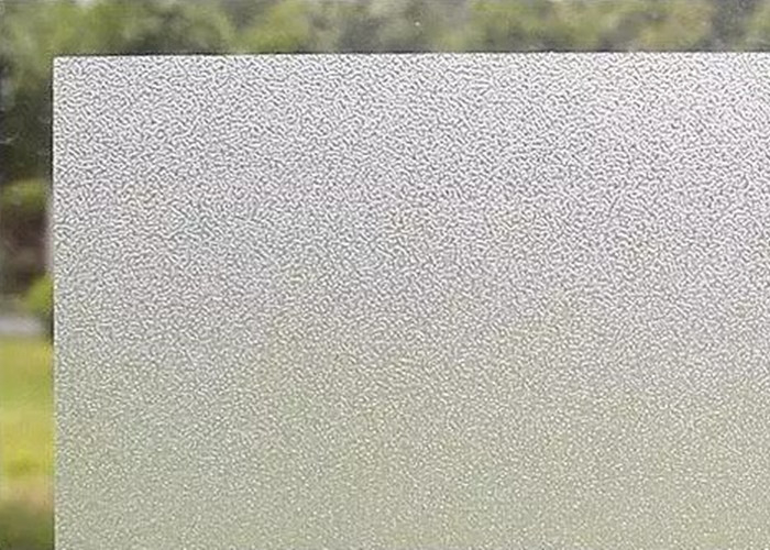 Gizlilik İçin Beyaz Mat Buzlu 0.8mm Dekoratif Pencere Camı Filmi