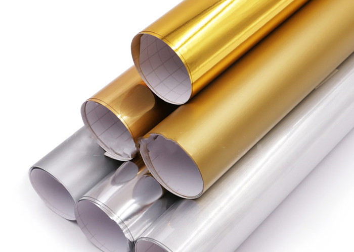 Reklam Dekoratif Metalik PVC Renkli Kesme Vinil Film 0.61MX50M